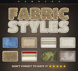 布料风格的PS样式：Fabric Styles